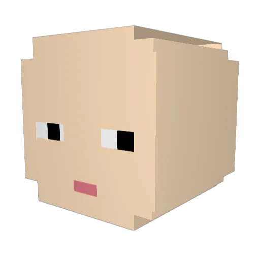 rladms142 Minecraft avatar head, 3D render