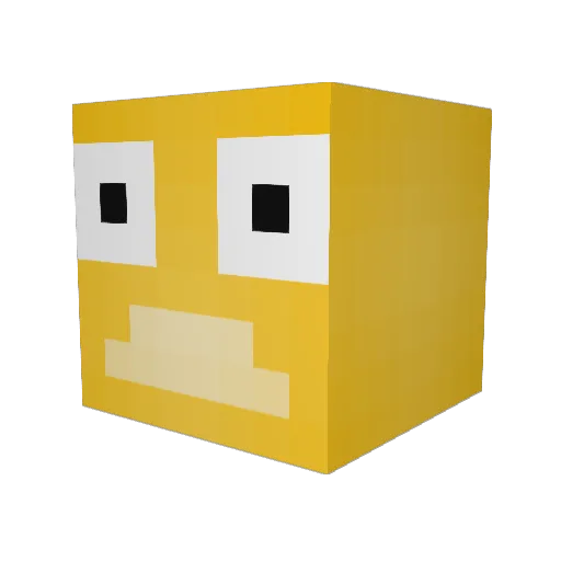 rlaejrqo17 Minecraft avatar head, 3D render