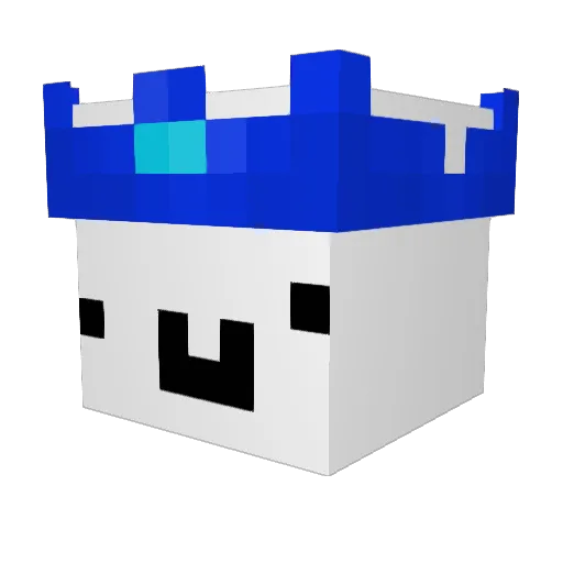 rlarbqja Minecraft avatar head, 3D render