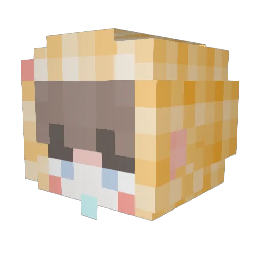 rlawhdal Minecraft avatar head, 3D render