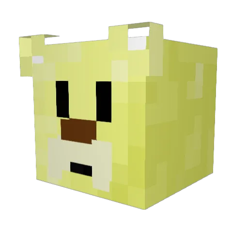rlawhk Minecraft avatar head, 3D render