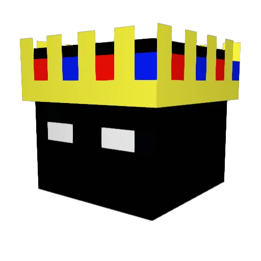 rlbbns Minecraft avatar head, 3D render
