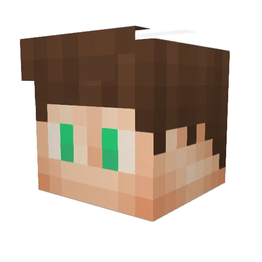 rlclassics Minecraft avatar head, 3D render