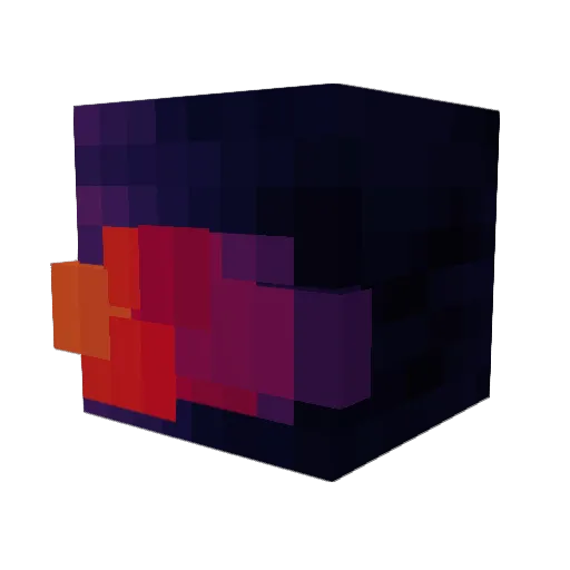rldnightmare Minecraft avatar head, 3D render