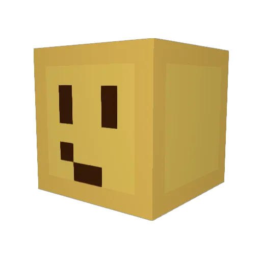 rle_no Minecraft avatar head, 3D render