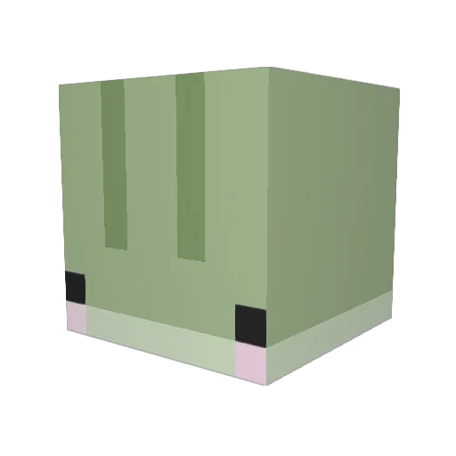 rlittlepanda Minecraft avatar head, 3D render