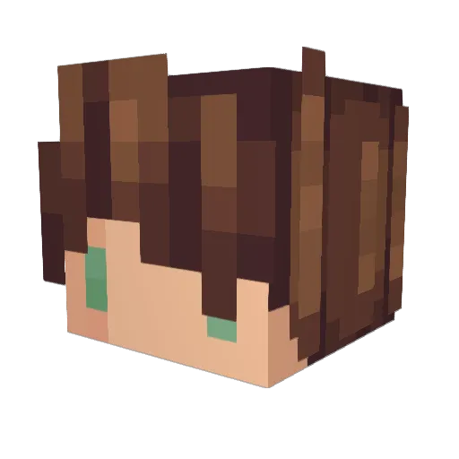 rlriff Minecraft avatar head, 3D render