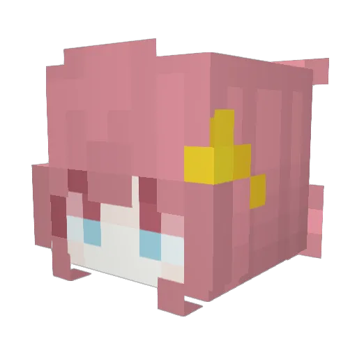 rlsqoa1 Minecraft avatar head, 3D render