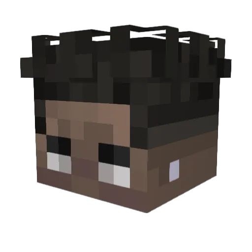 rlyliam Minecraft avatar head, 3D render