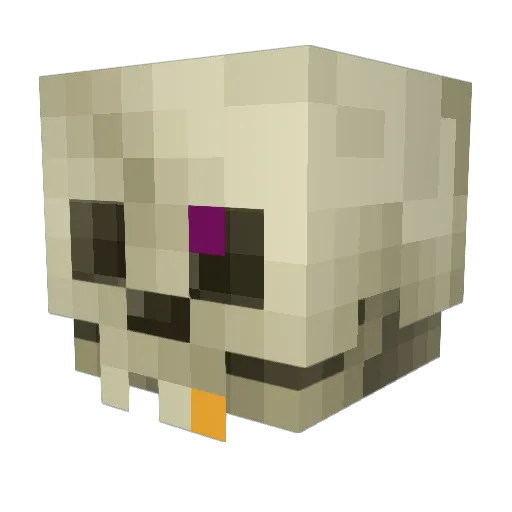 rlznake Minecraft avatar head, 3D render