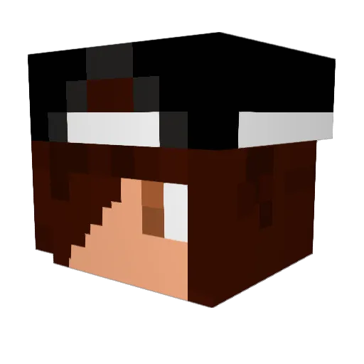 rm3n Minecraft avatar head, 3D render
