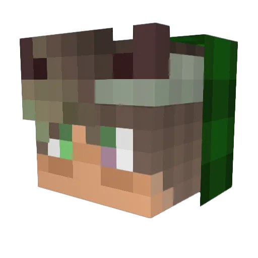 rmaBrian12 Minecraft avatar head, 3D render