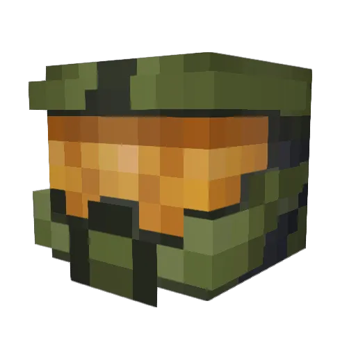 rmack01 Minecraft avatar head, 3D render