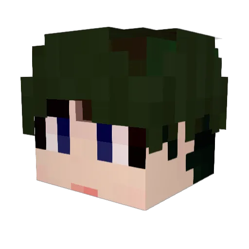 rmama_1414 Minecraft avatar head, 3D render