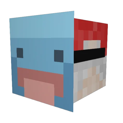rmane Minecraft avatar head, 3D render