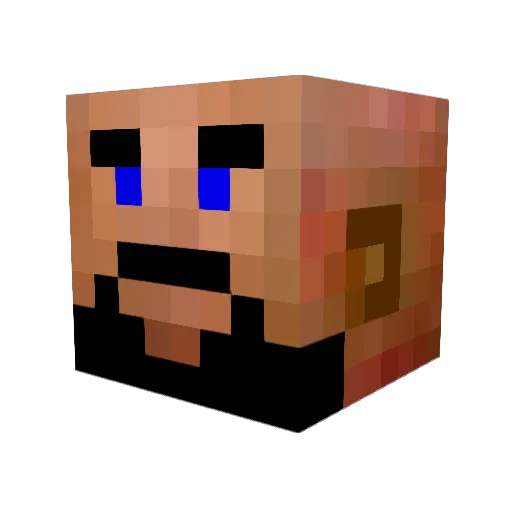 rmc10 Minecraft avatar head, 3D render