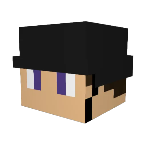rmck19677 Minecraft avatar head, 3D render