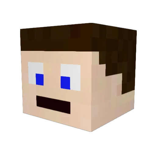 rmdude7 Minecraft avatar head, 3D render