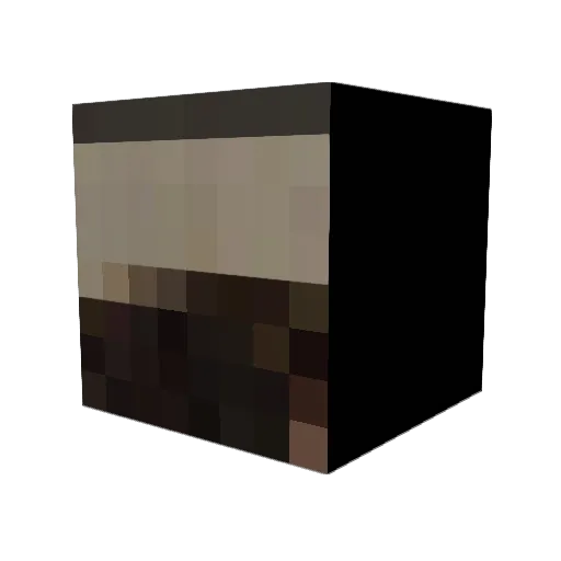 rmecey Minecraft avatar head, 3D render
