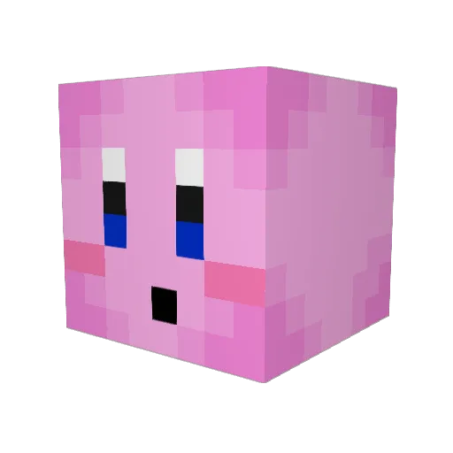 rmercer Minecraft avatar head, 3D render