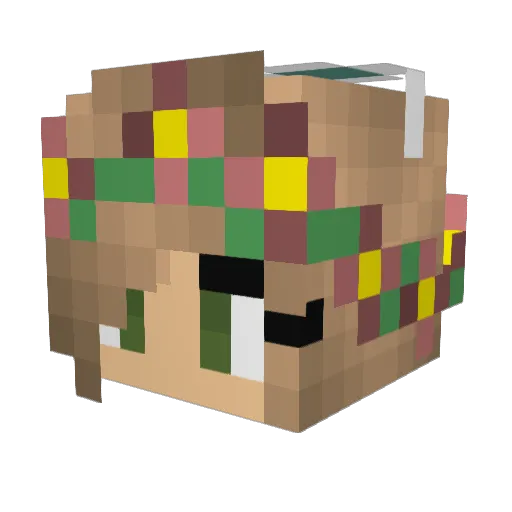 rmervyn Minecraft avatar head, 3D render