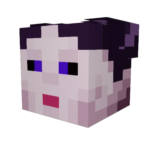 rmin234 Minecraft avatar head, 3D render