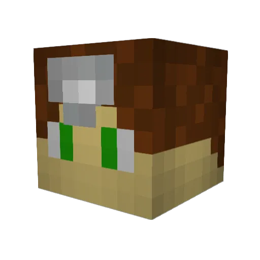 rmj25 Minecraft avatar head, 3D render