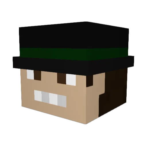 rmnsgrt Minecraft avatar head, 3D render