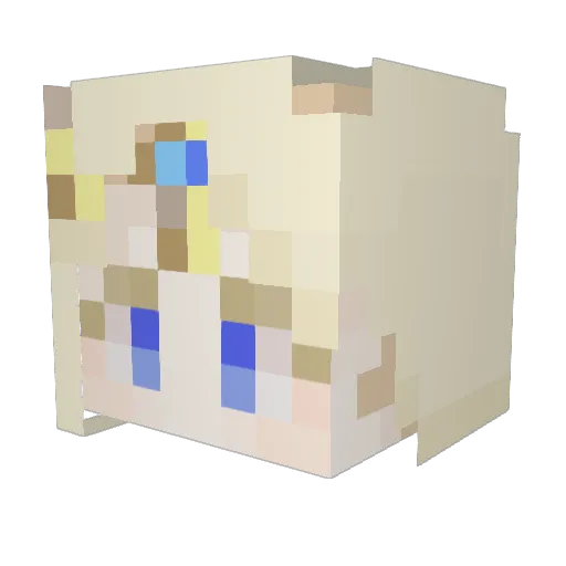 rmsdud379012 Minecraft avatar head, 3D render