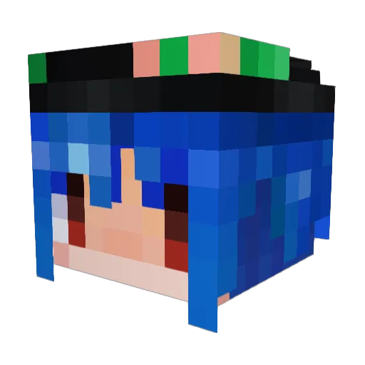rmtl Minecraft avatar head, 3D render