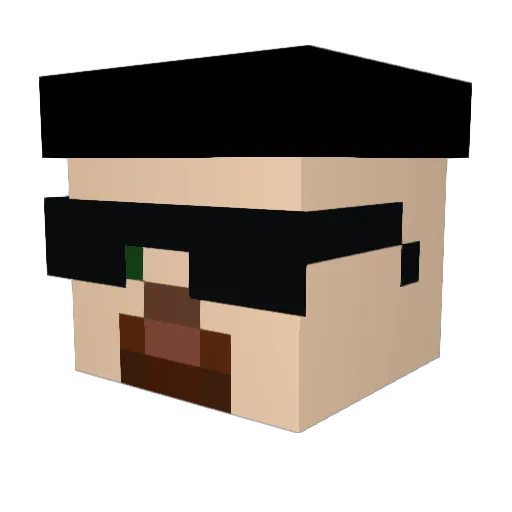 rmulder Minecraft avatar head, 3D render