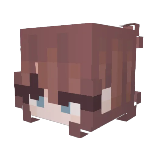 rmxrae_ Minecraft avatar head, 3D render
