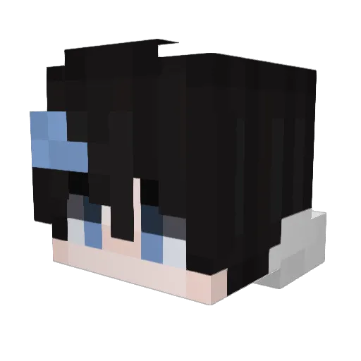 rn0101 Minecraft avatar head, 3D render