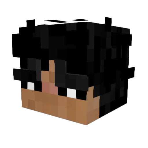 rnedicine Minecraft avatar head, 3D render