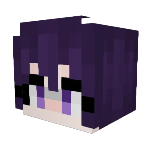 rnifnuf Minecraft avatar head, 3D render