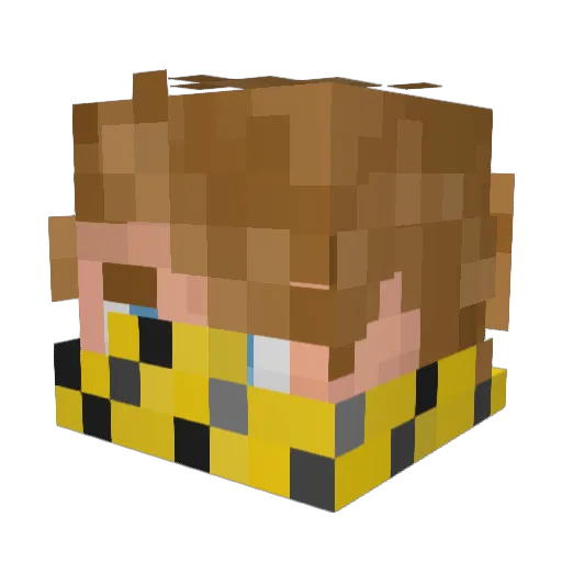 rnisto Minecraft avatar head, 3D render