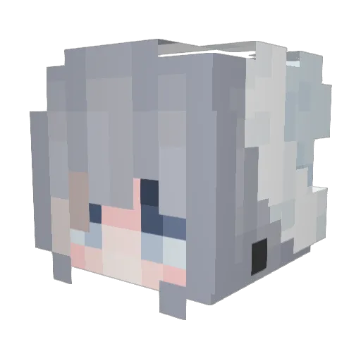 rnoeq Minecraft avatar head, 3D render