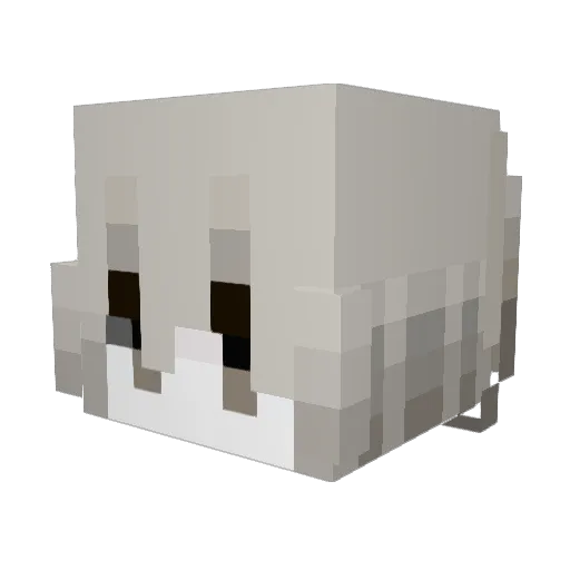 rnsx Minecraft avatar head, 3D render