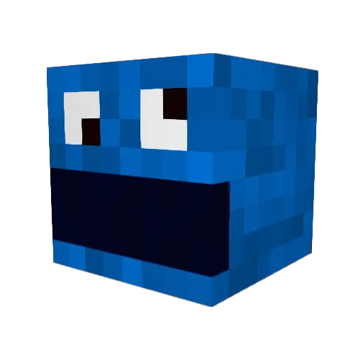 rnv_10 Minecraft avatar head, 3D render