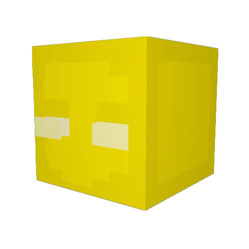 rnvu Minecraft avatar head, 3D render