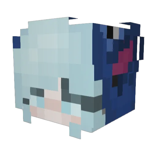 rnxll__ Minecraft avatar head, 3D render