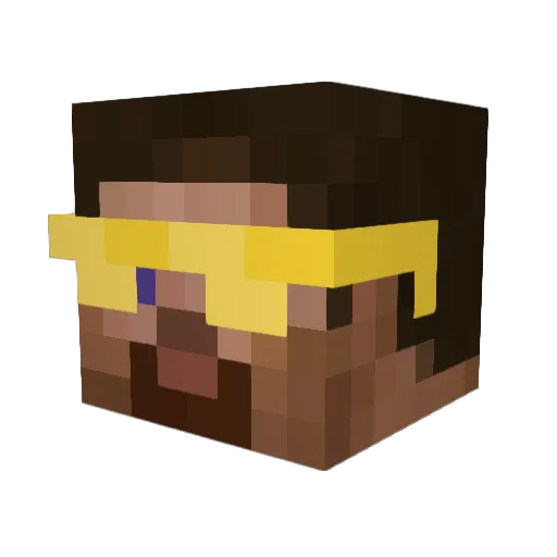 ro4 Minecraft avatar head, 3D render