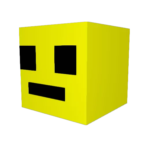 ro7z Minecraft avatar head, 3D render