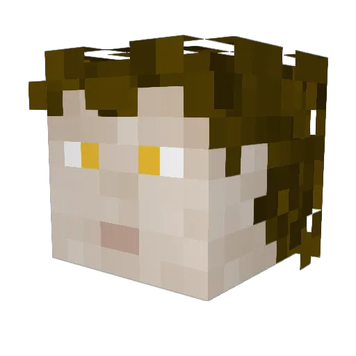 roVer111 Minecraft avatar head, 3D render