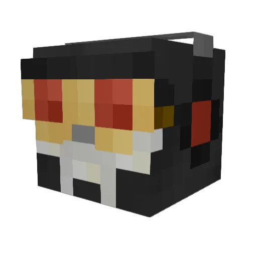 roabon Minecraft avatar head, 3D render