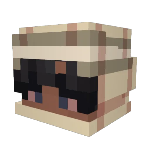 roachsmoka Minecraft avatar head, 3D render