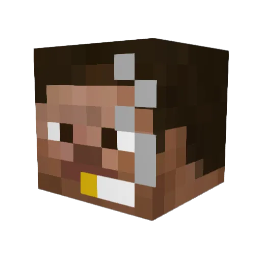 road_ahead Minecraft avatar head, 3D render