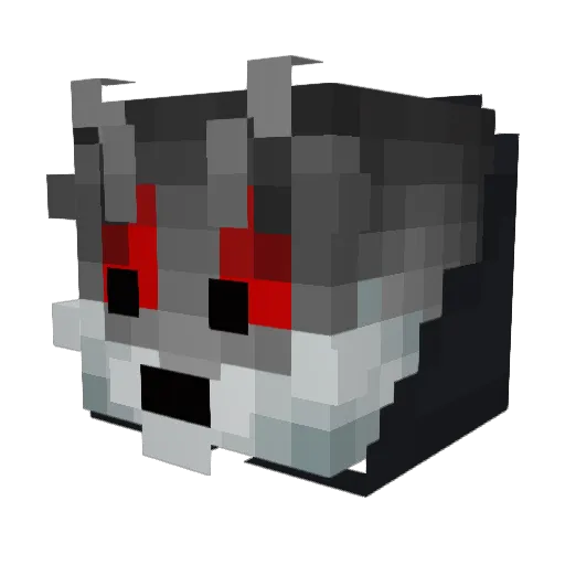 roadery Minecraft avatar head, 3D render