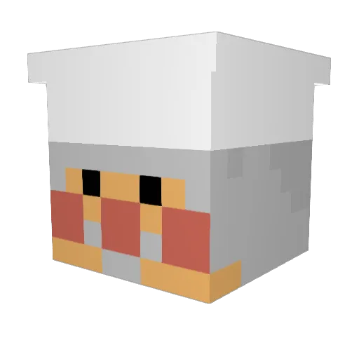 roadhog_wawone Minecraft avatar head, 3D render