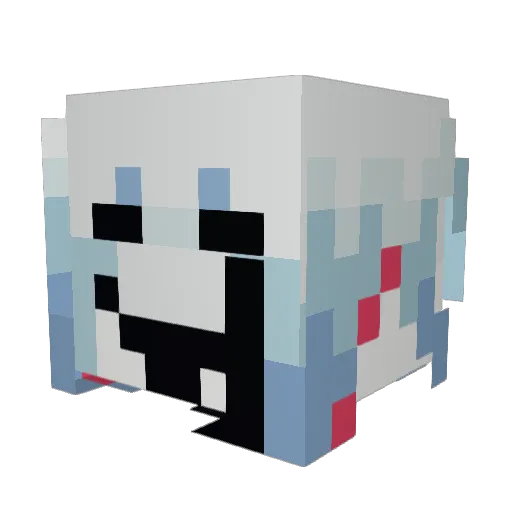 roadkillverminz Minecraft avatar head, 3D render
